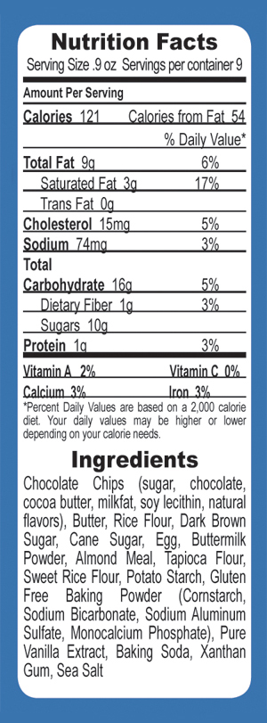Chocolate Chip Cookies Nutritional Facts